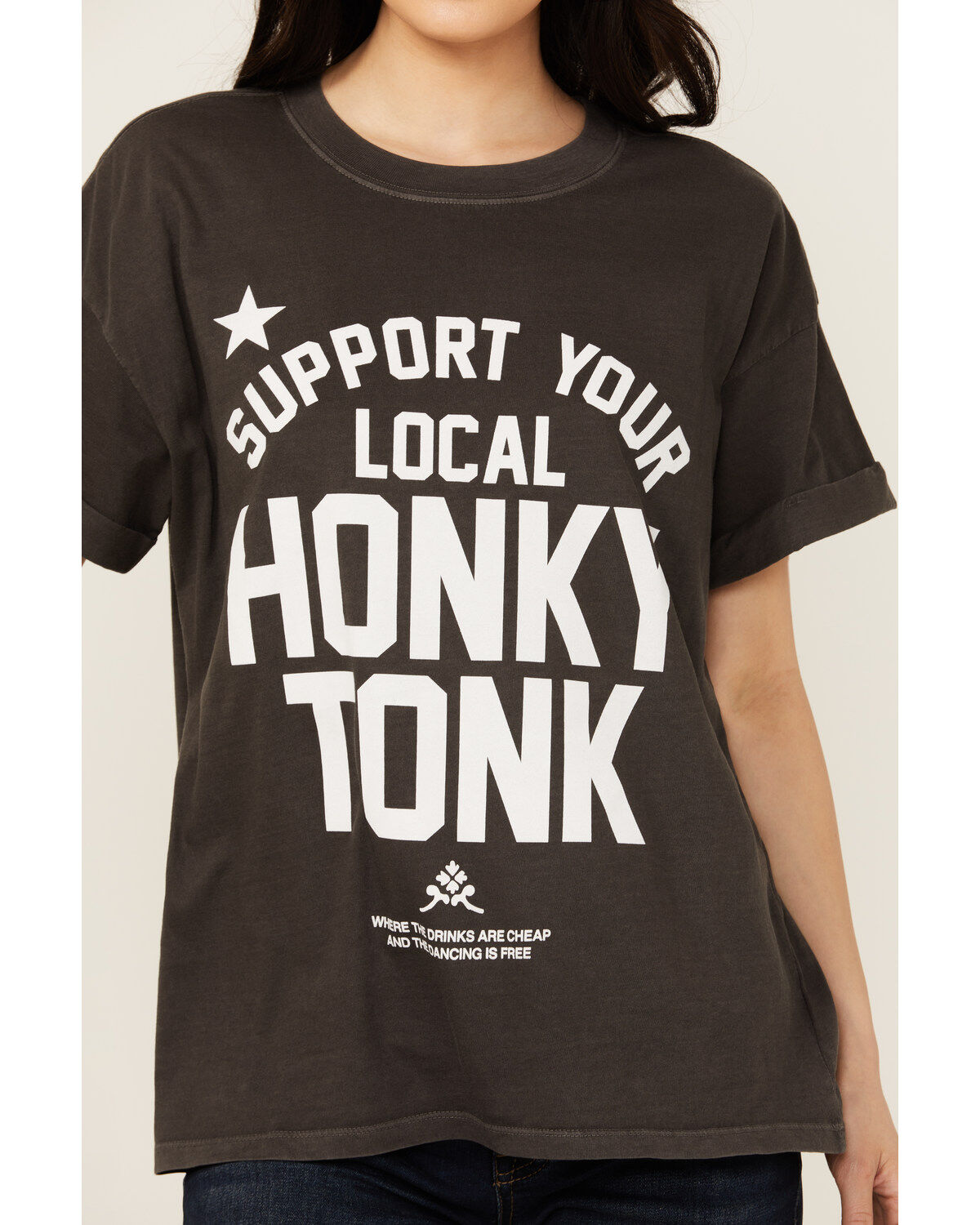 Girl Dangerous Women's Honky Tonk Short Sleeve Graphic Tee