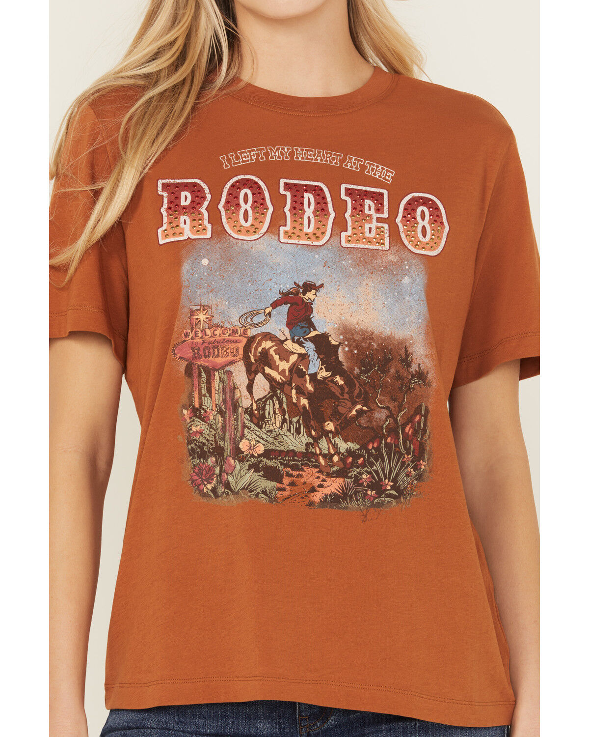 Idyllwind Women's Boyfriend Embellished Short Sleeve Graphic Tee