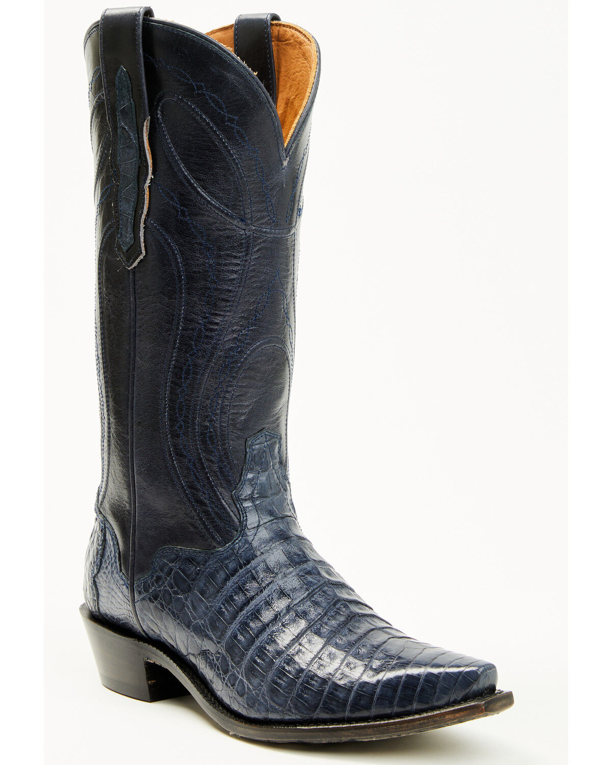El Dorado Women's Holly Exotic Caiman Tall Western Boots - Snip Toe