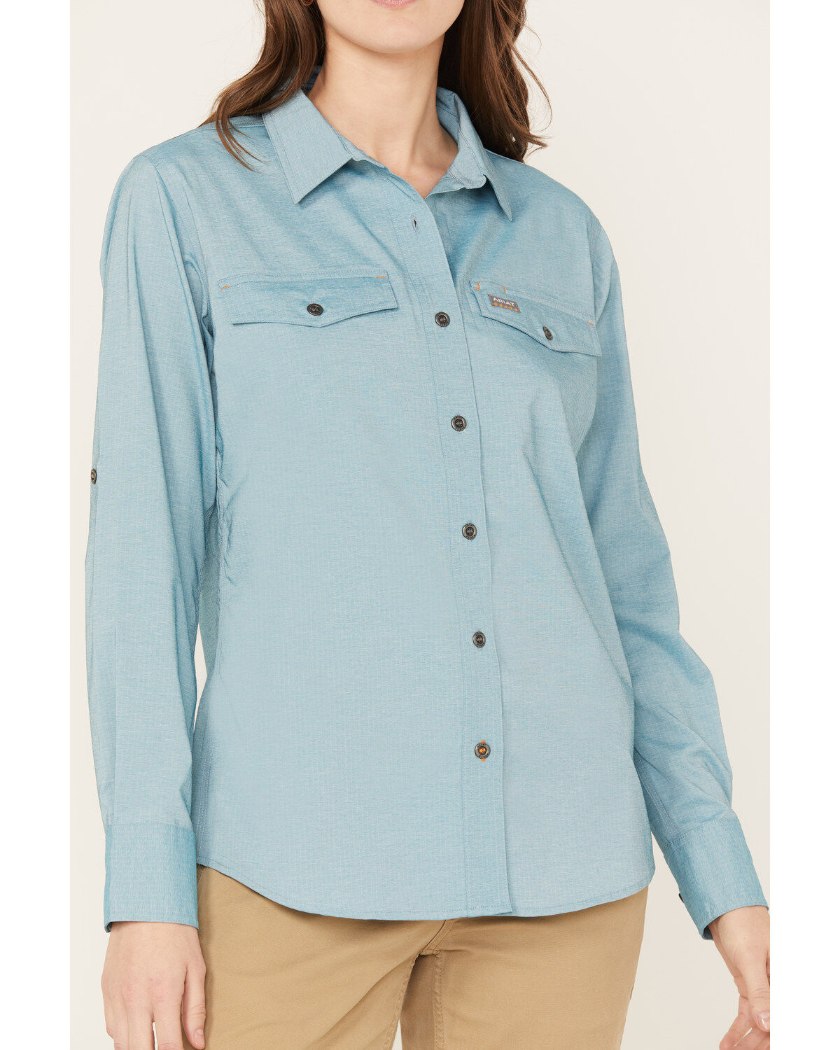 Ariat Women's Rebar VentTEK Long Sleeve Button Down Work Shirt