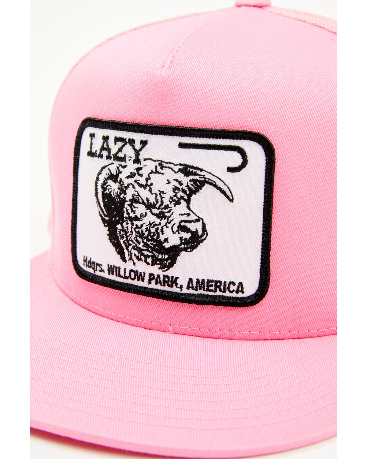 Lazy J Ranch Wear Men's Wear Pink Logo Ball Cap