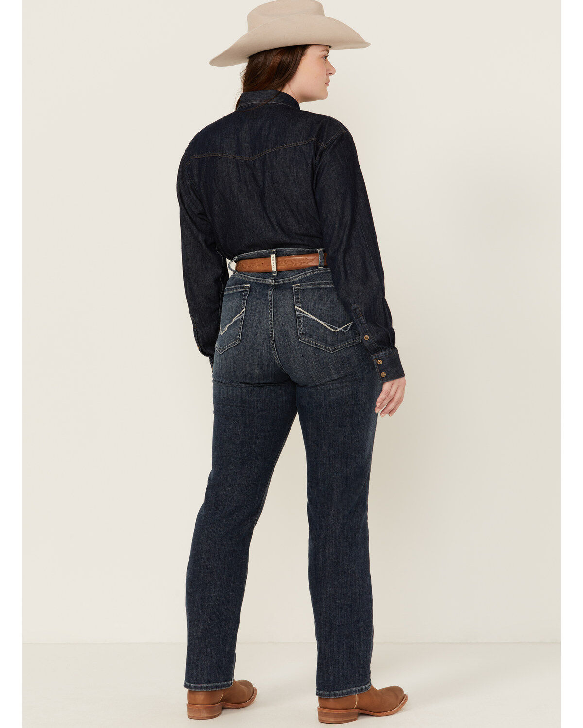 Ariat Women's R.E.A.L. Perfect Rise Madison Stretch Straight Jeans - Plus