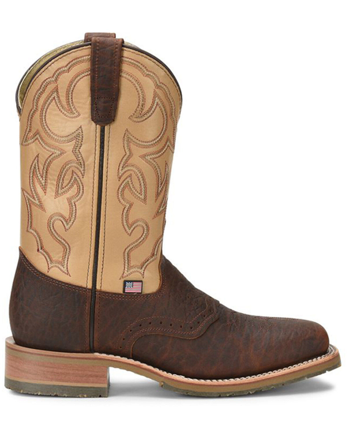 Double-H Men's Square Steel Toe Western Boots