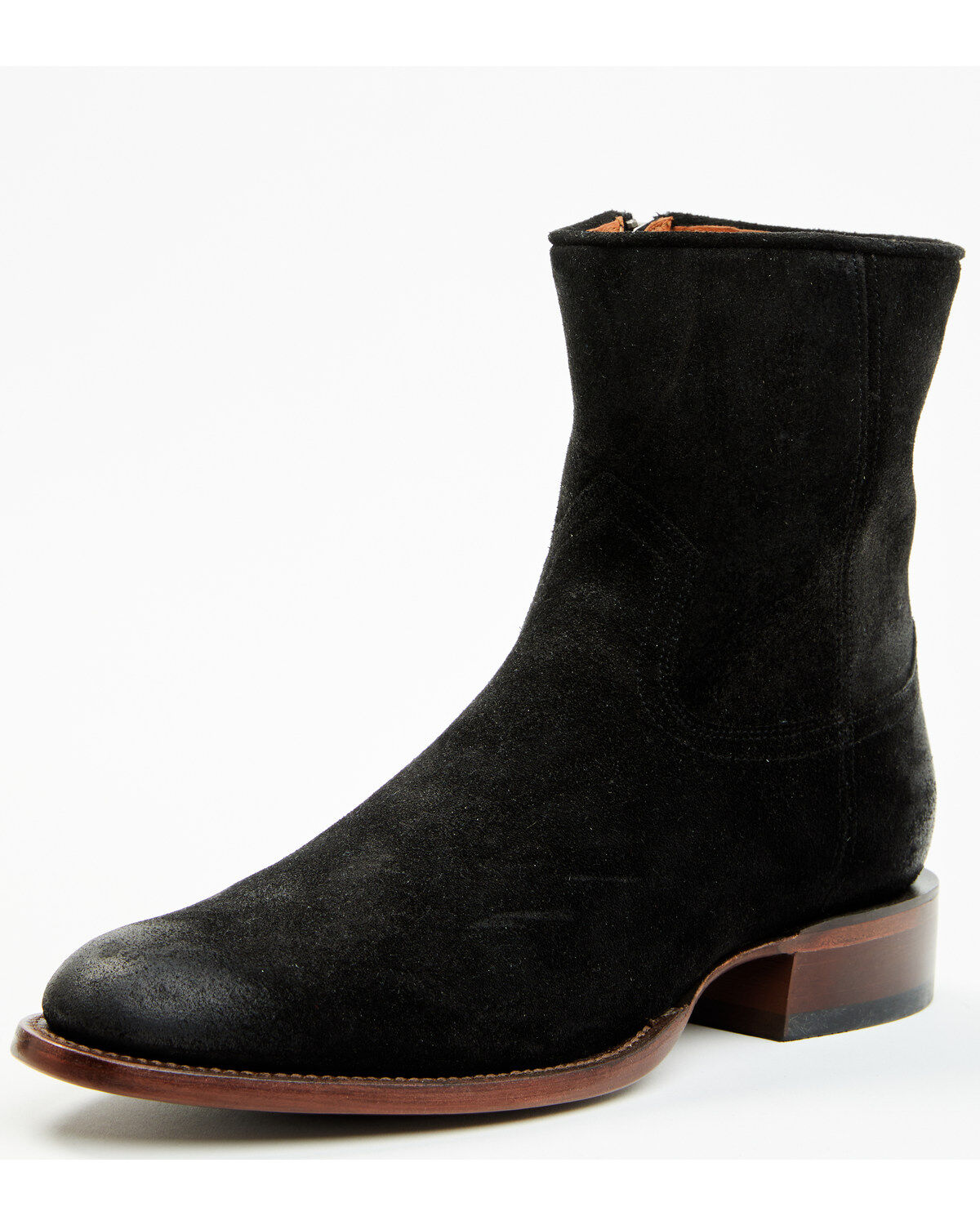 Moonshine Spirit Men's Pancho Roughout Ankle Boots - Round Toe