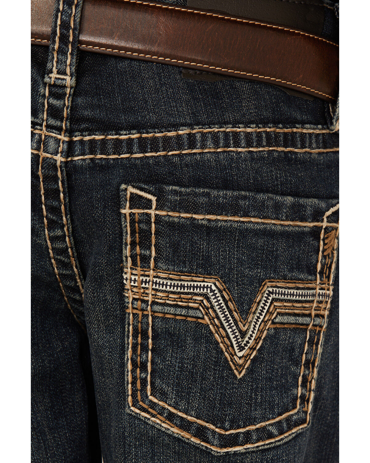 Rock & Roll Denim Boys' Dark Wash Bootcut Stretch Denim Jeans