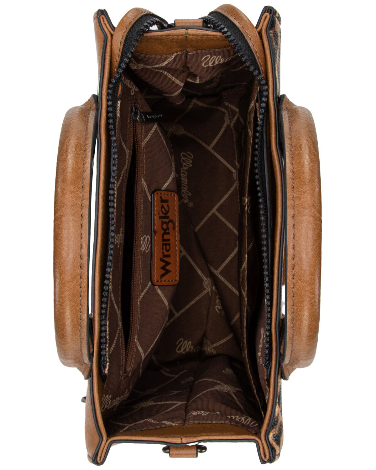 Wrangler Women's Leopard Print Crossbody Tote