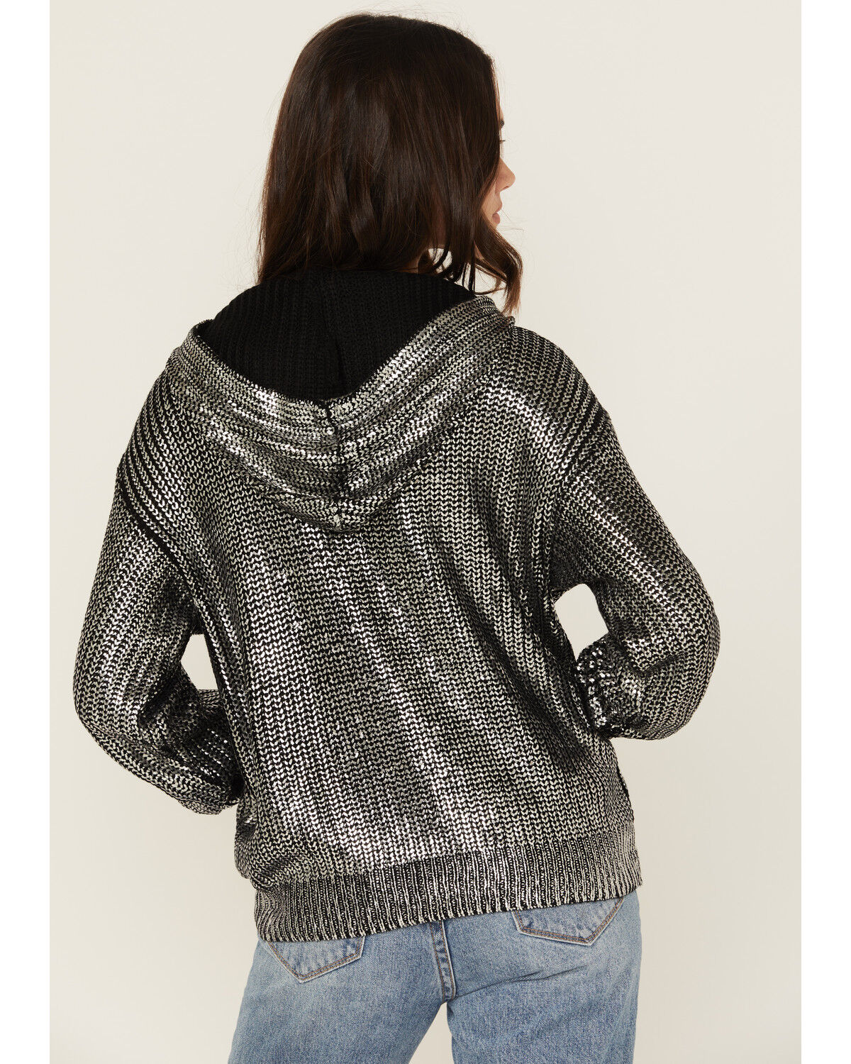 Revel Women's Metallic Sparkle Hoodie