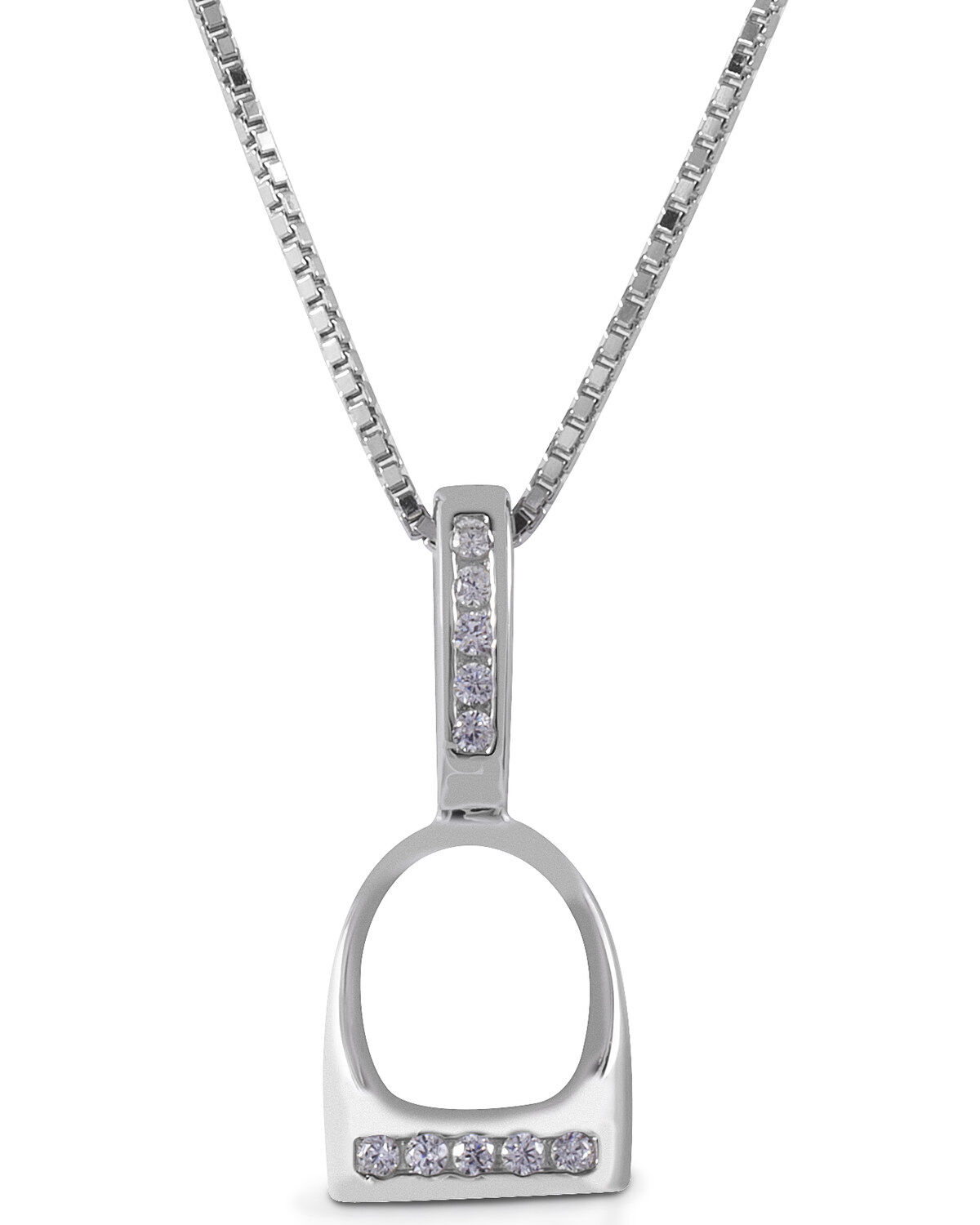 Kelly Herd Women's Small English Stirrup Necklace