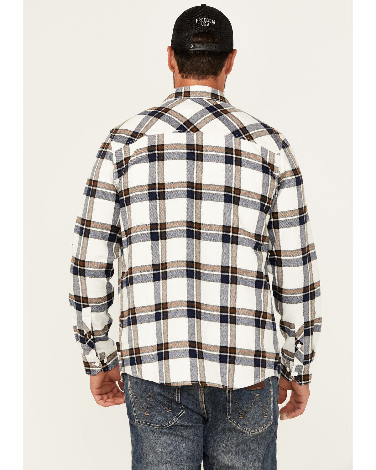 Brothers and Sons Men's Yukon Plaid Print Long Sleeve Button-Down Flannel Shirt