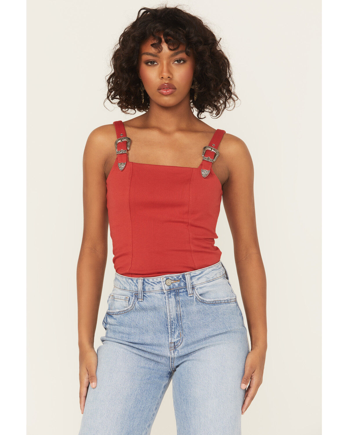 Rock & Roll Denim Women's Buckle Tank Top