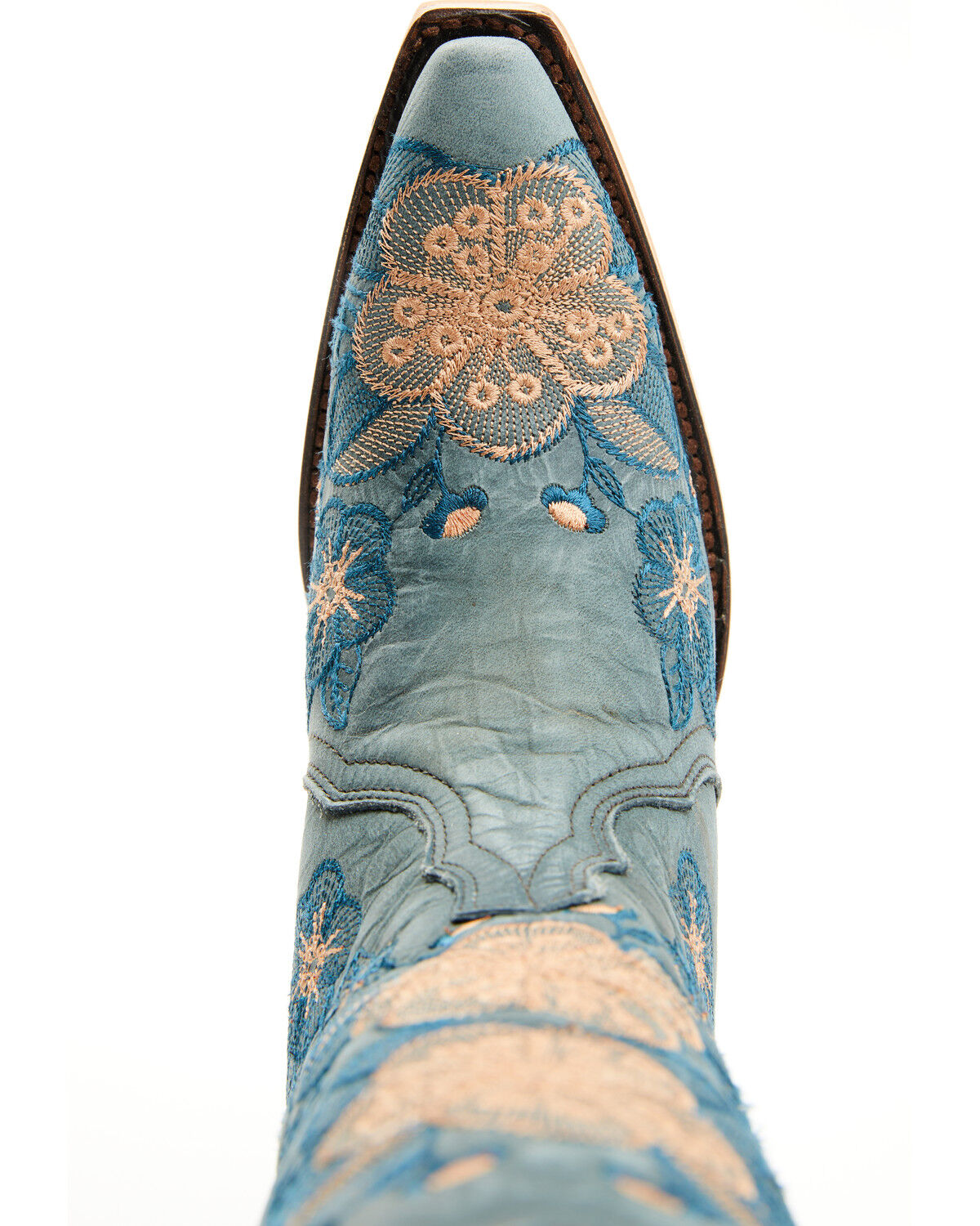 Circle G Women's Floral Embroidered Western Boots - Snip Toe