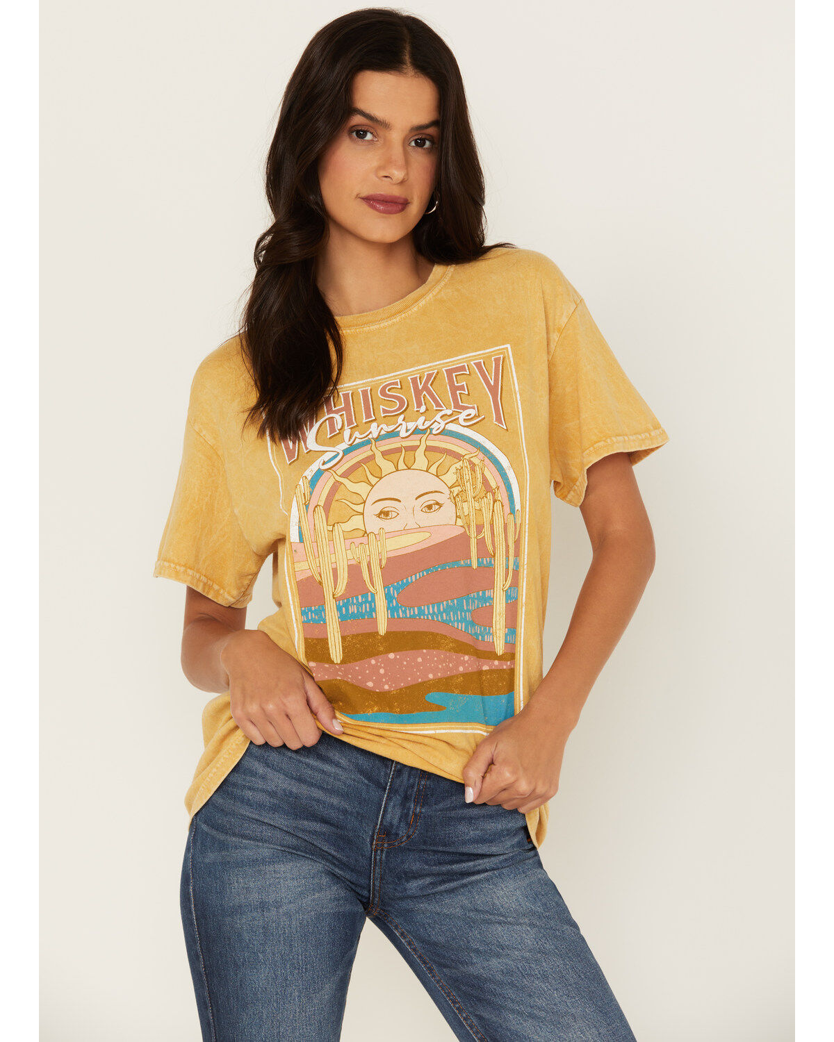 Youth in Revolt Women's Whiskey Sunrise Graphic Tee
