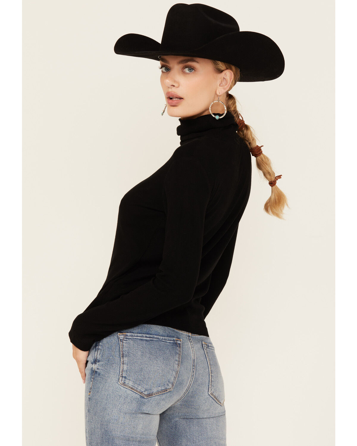 Miss Me Women's Lightweight Layering Turtleneck Shirt