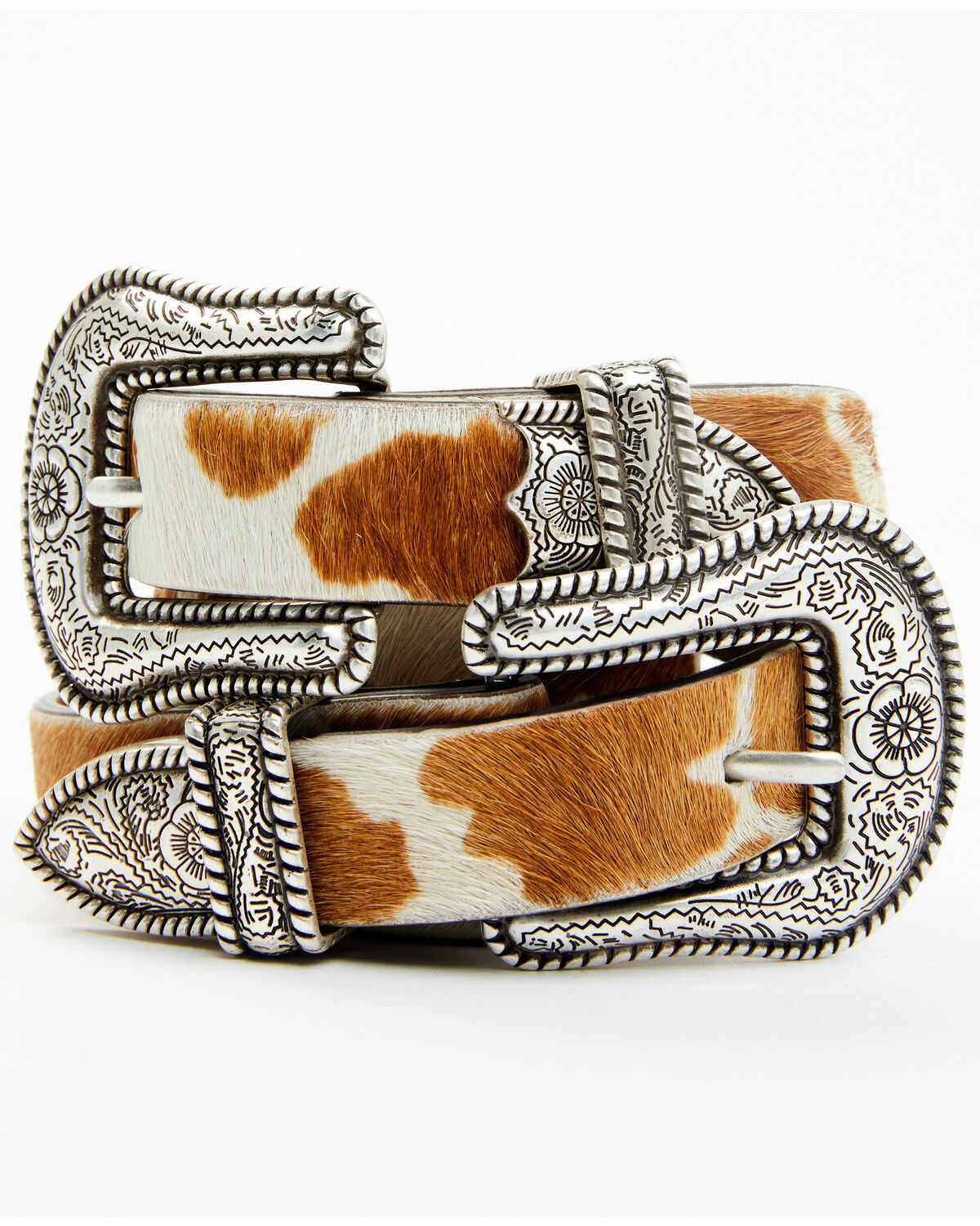 Idyllwind Women's Double Down Western Brown Cow Belt