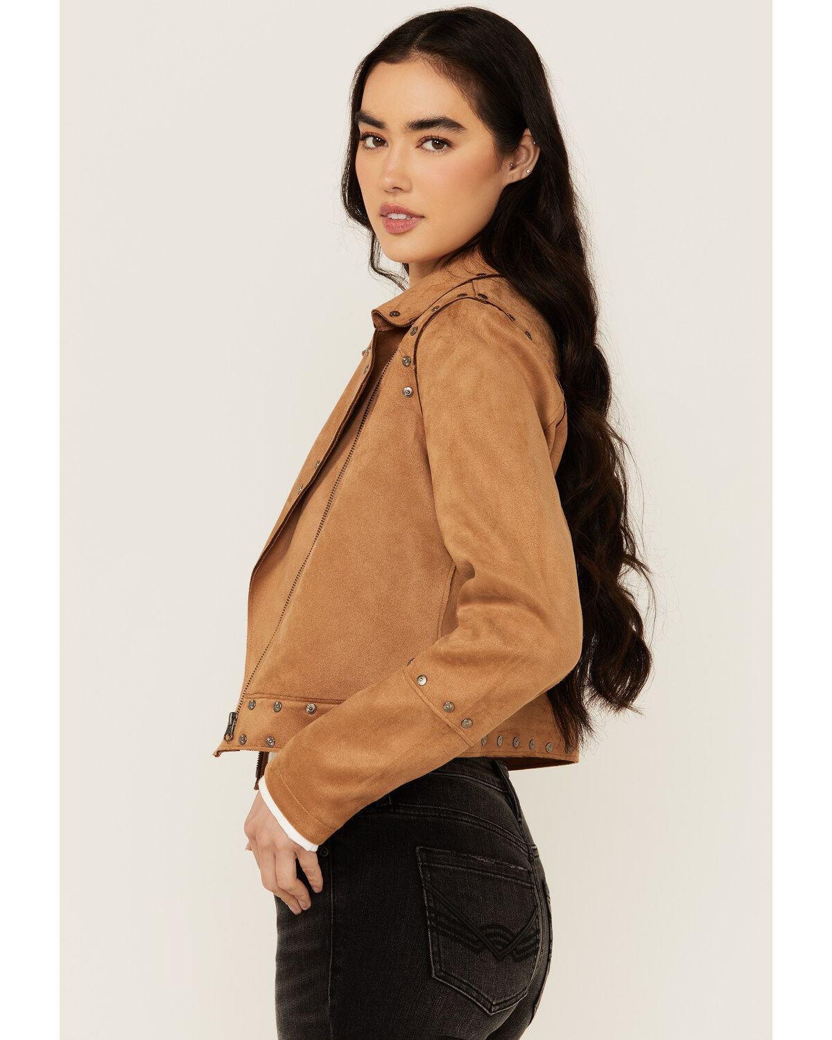 Idyllwind Women's Yorkshire Studded And Embroidered Moto Jacket