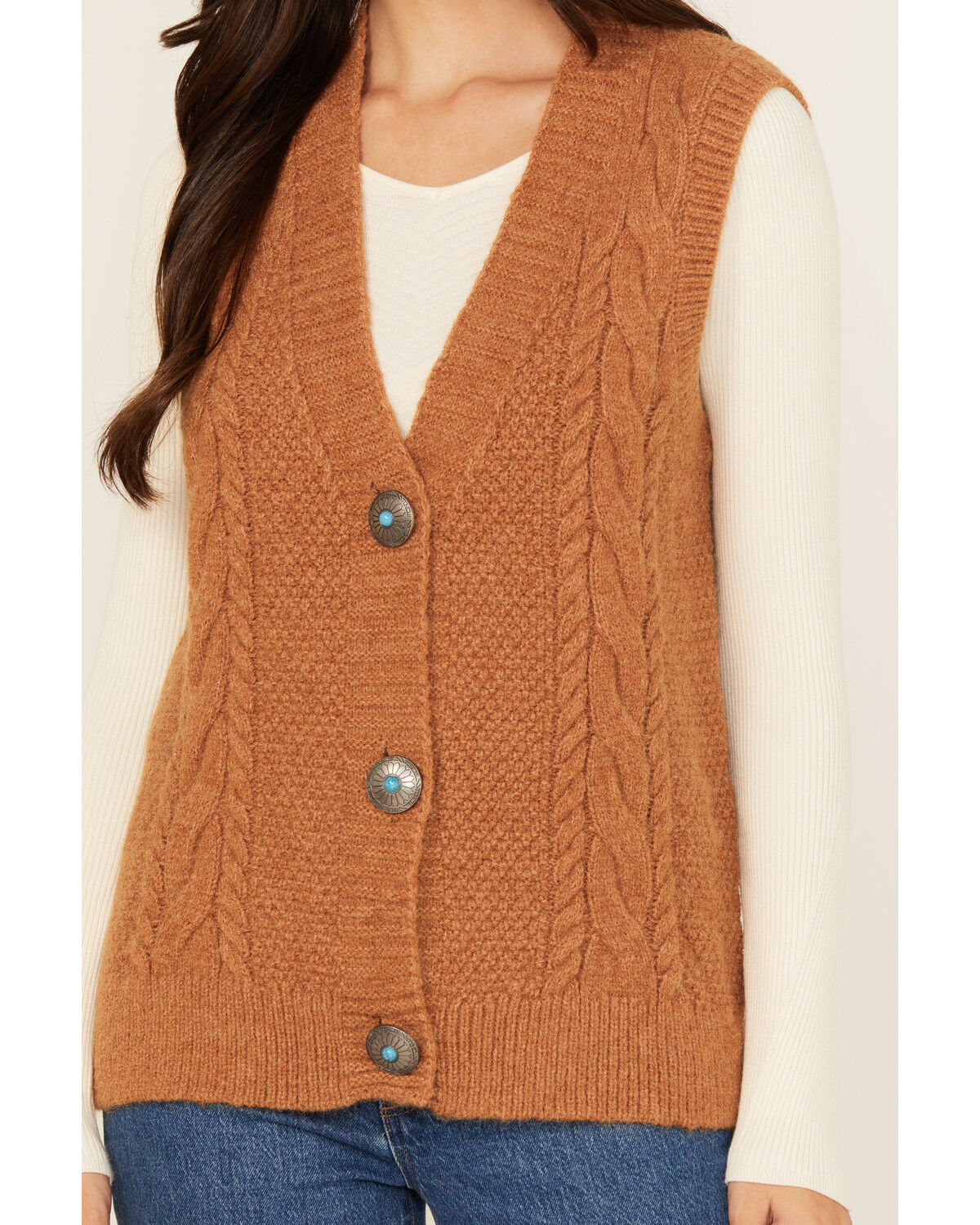 Cotton & Rye Women's Novelty Pun Cable Knit Vest
