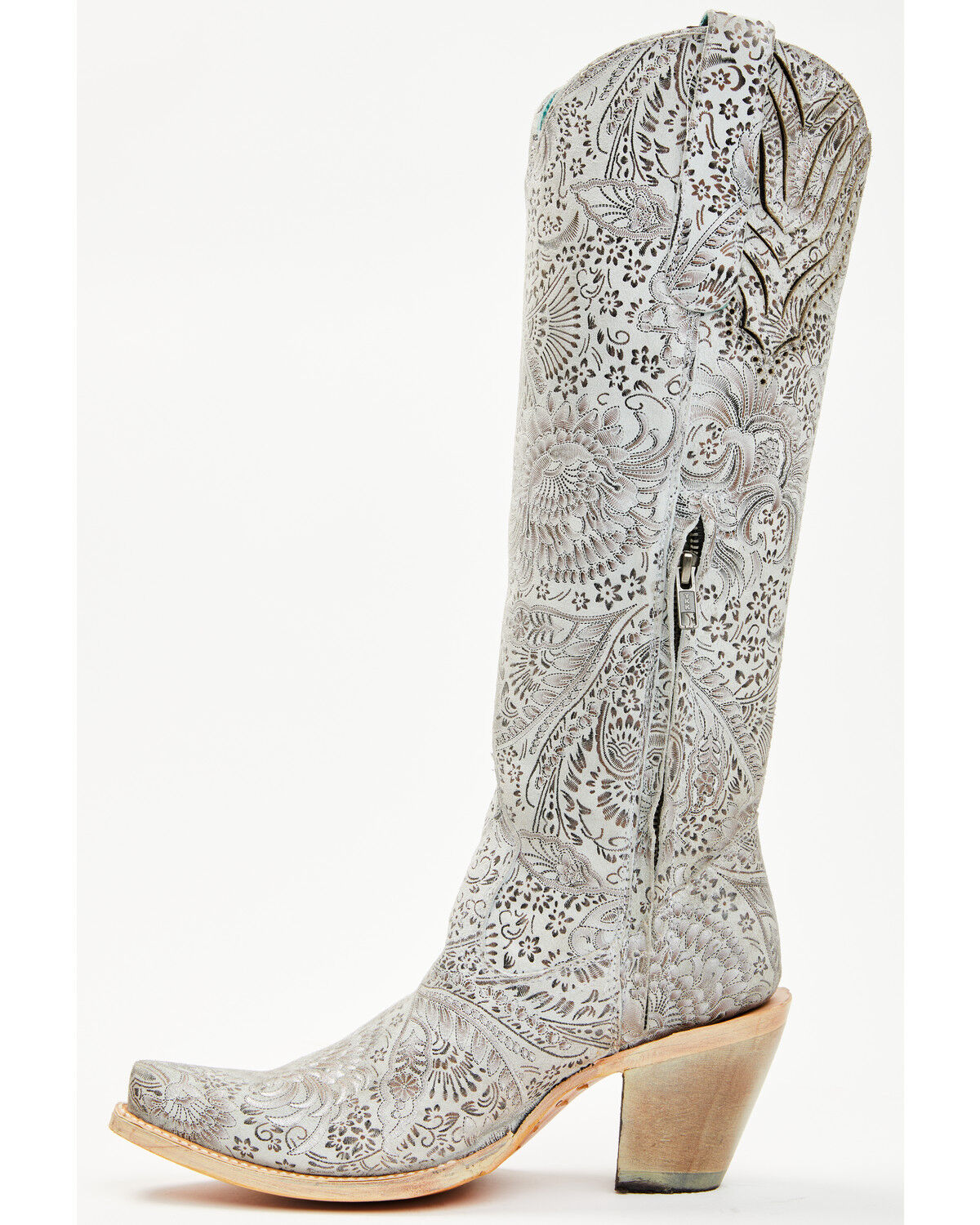 Corral Women's Floral Embroidered Tall Western Boots - Snip Toe