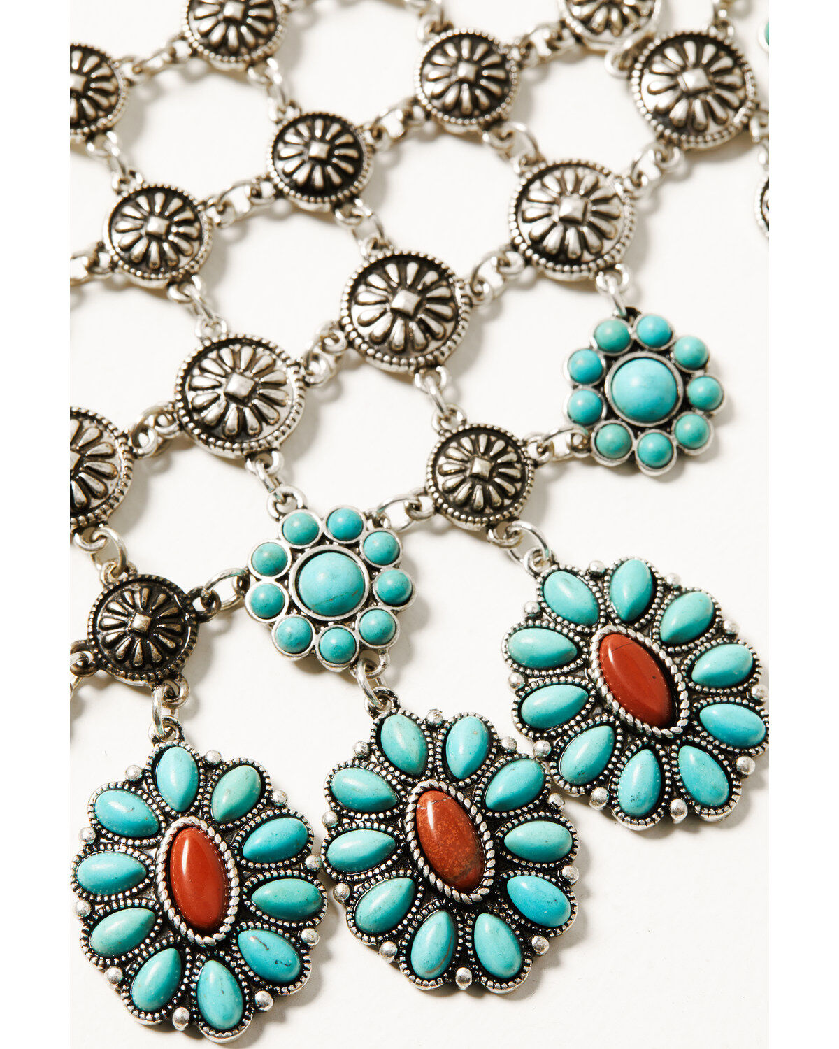 Shyanne Women's Canyon Sunset Turquoise Floral Necklace