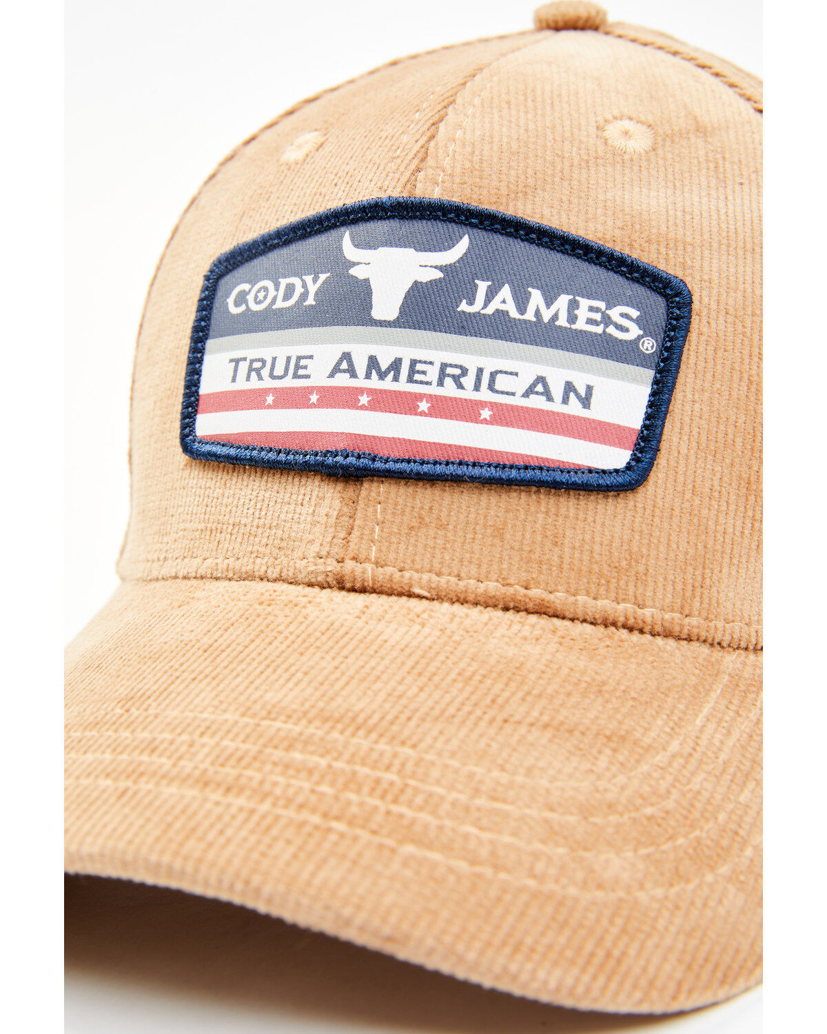 Cody James Men's Corduroy True American Patch Ball Cap