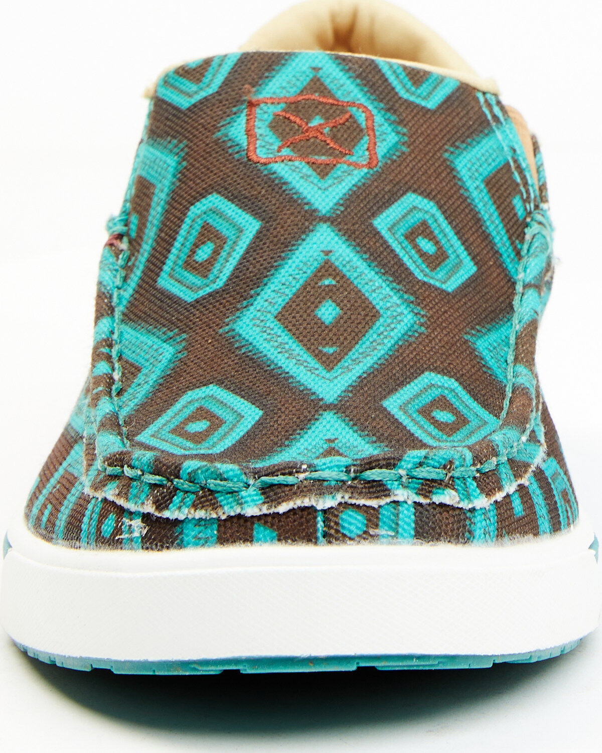 Twisted X Women's Southwestern Pattern Casual Kicks Slip-On Shoes - Moc Toe