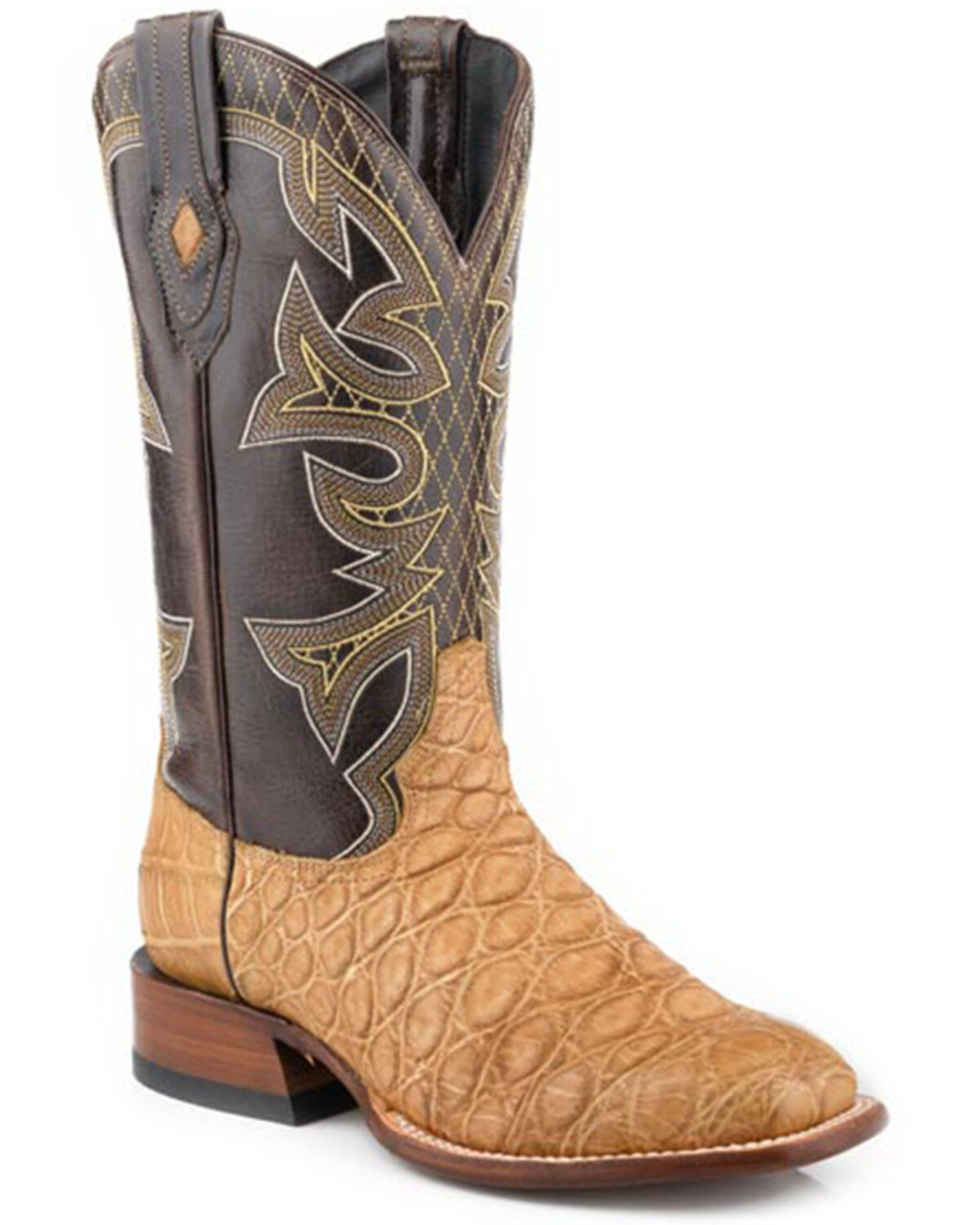 Stetson Men's Exotic Alligator Western Boots - Broad Square Toe
