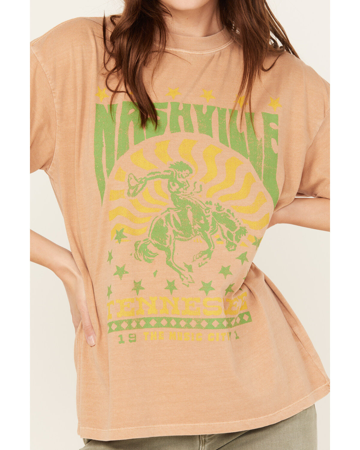 Girl Dangerous Women's Relaxed Music City Nashville Graphic Tee