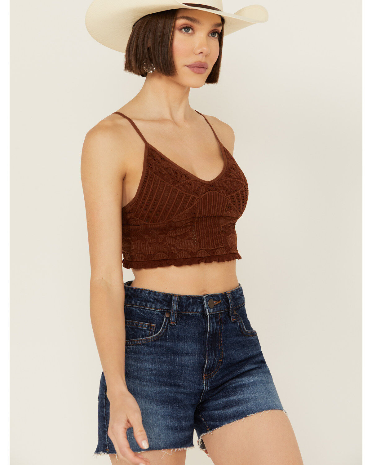 Fornia Women's Seamless Floral Bralette