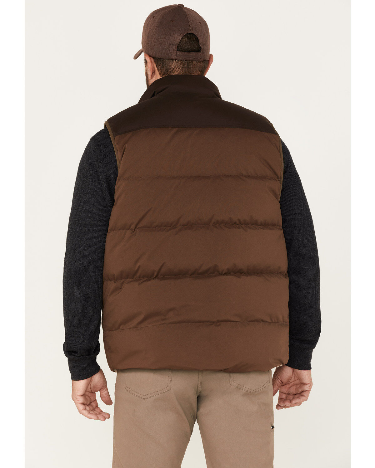 Brothers and Sons Men's Reversible Sherpa Down Vest