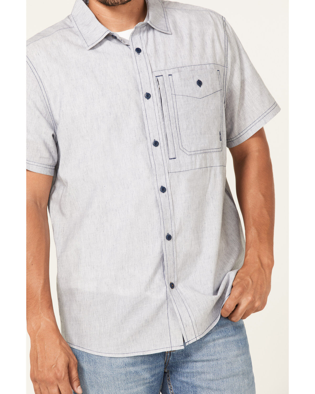 Brothers and Sons Men's Performance Short Sleeve Button Down Western Shirt