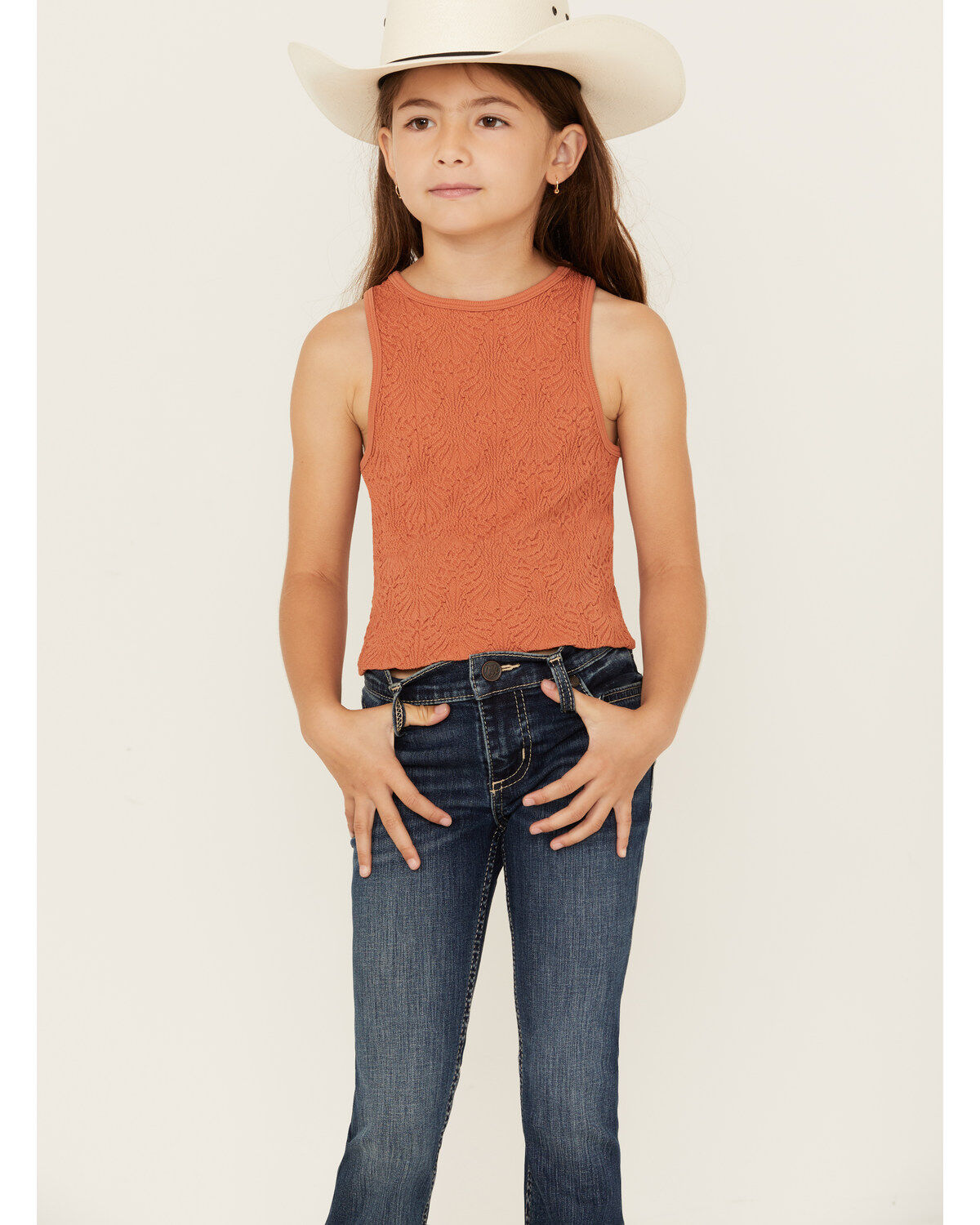 Fornia Girls' High Neck Tank Top