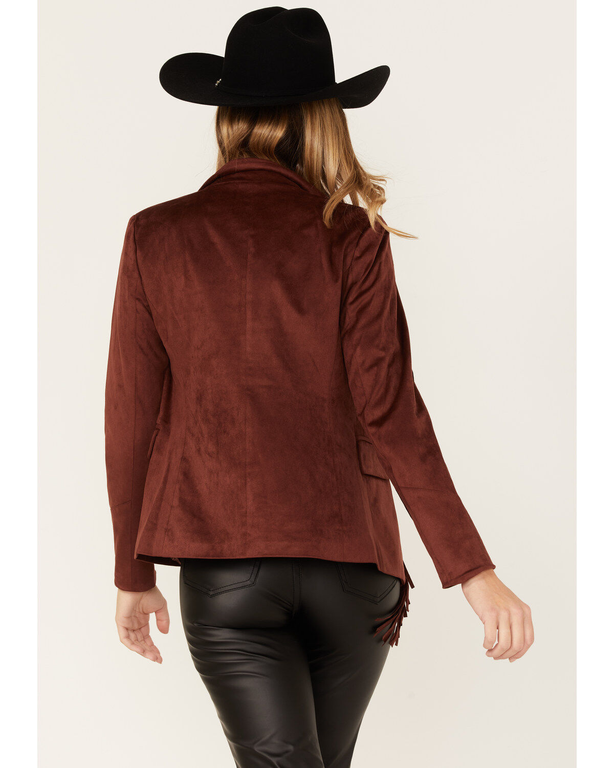 Shyanne Women's Fringe Faux Suede Blazer