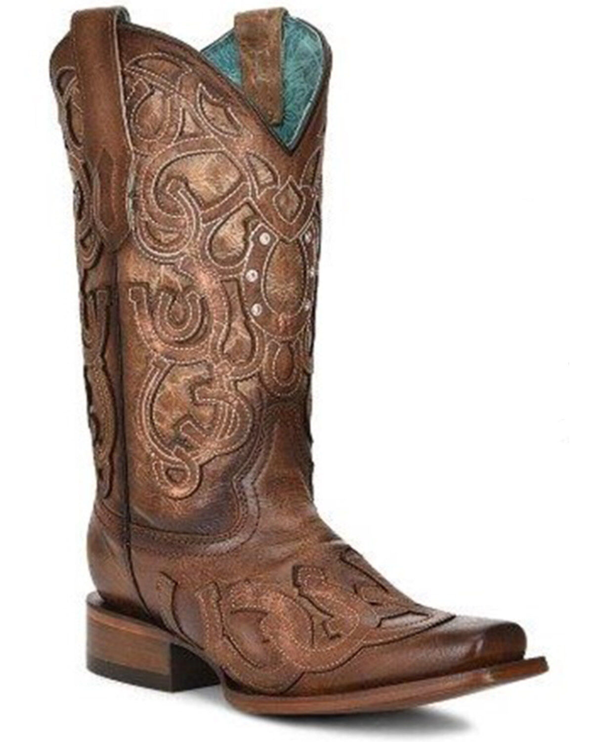 Corral Women's Horseshoe Western Boots - Square Toe