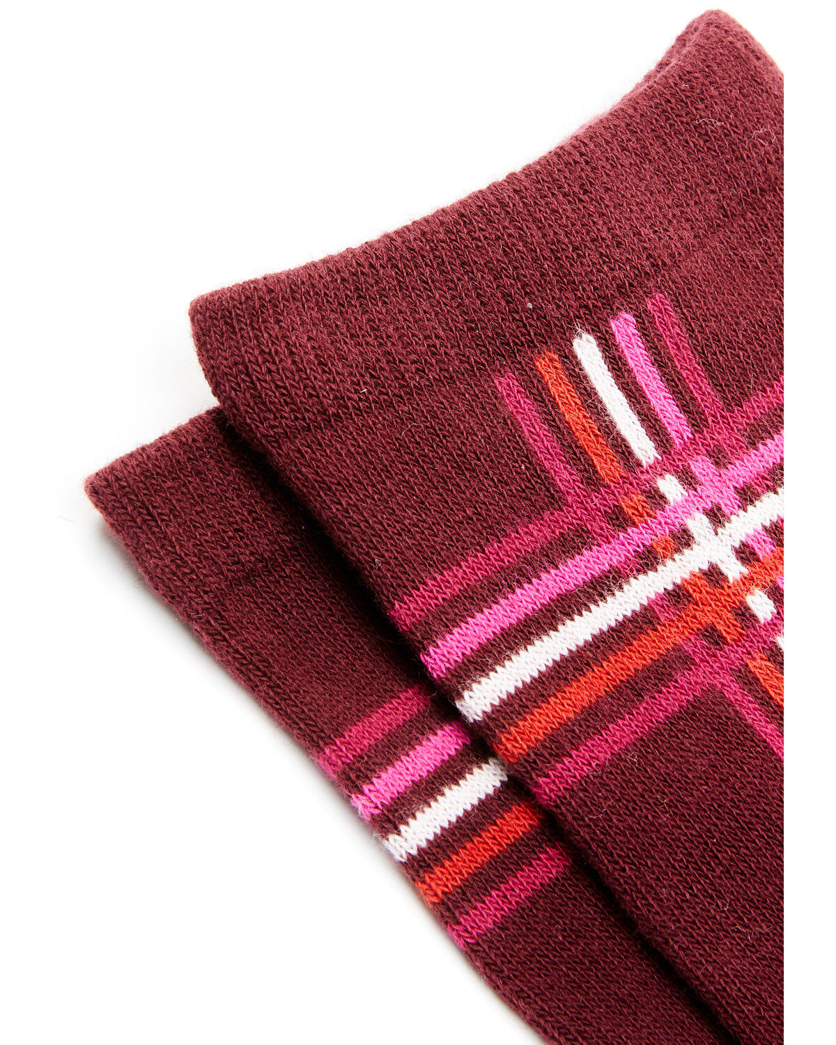 Shyanne Girls' Plaid Print Crew Socks