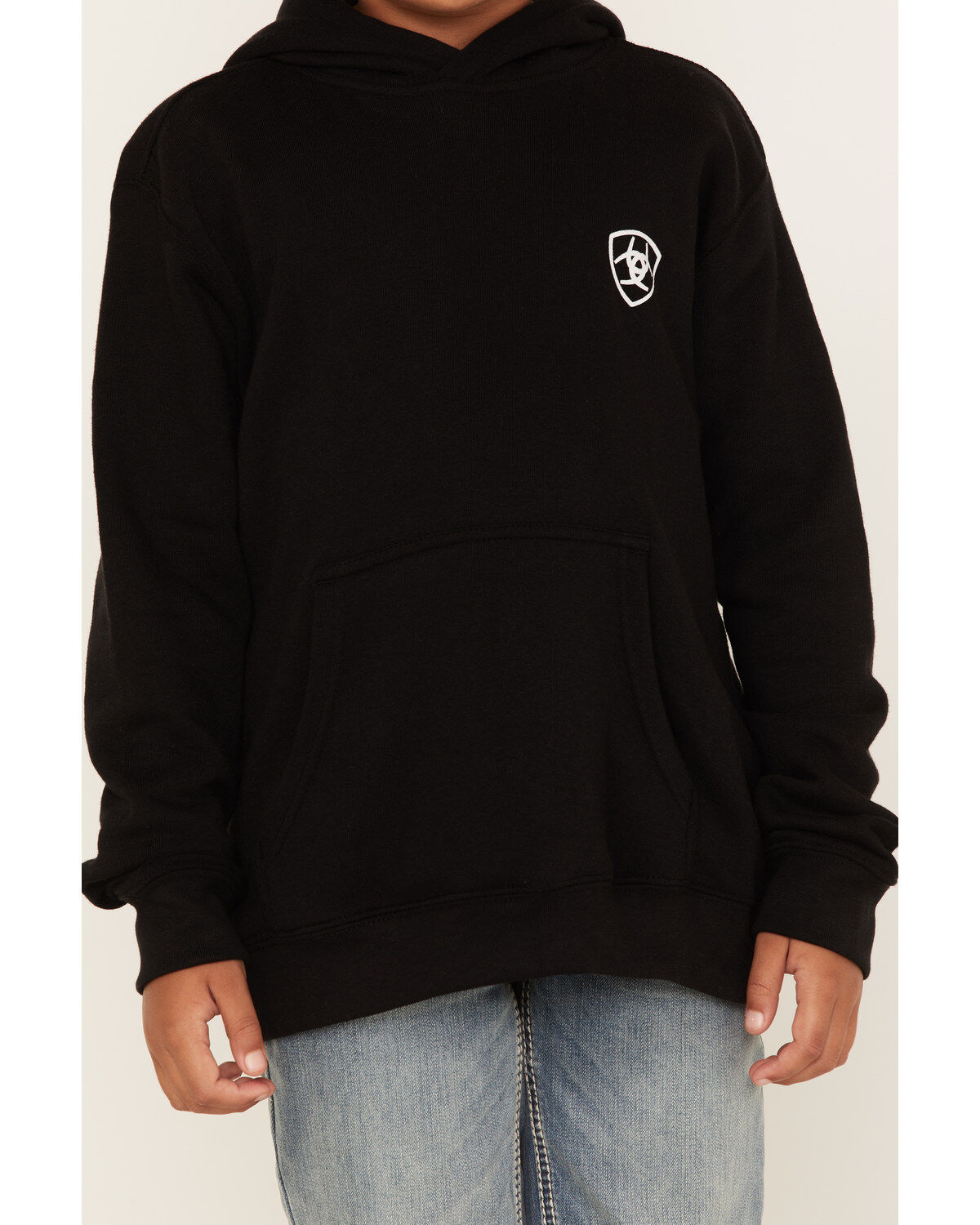 Ariat Boys' Mexico Flag Logo Graphic Hooded Sweatshirt