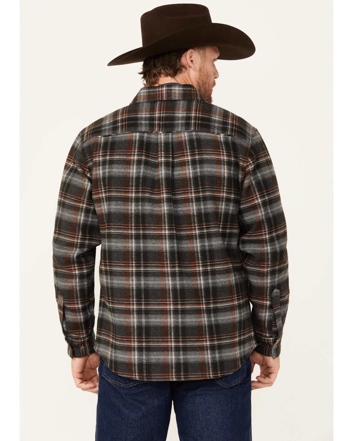 Dakota Grizzly Men's Wade Plaid Print Button-Down Zip Flannel Jacket