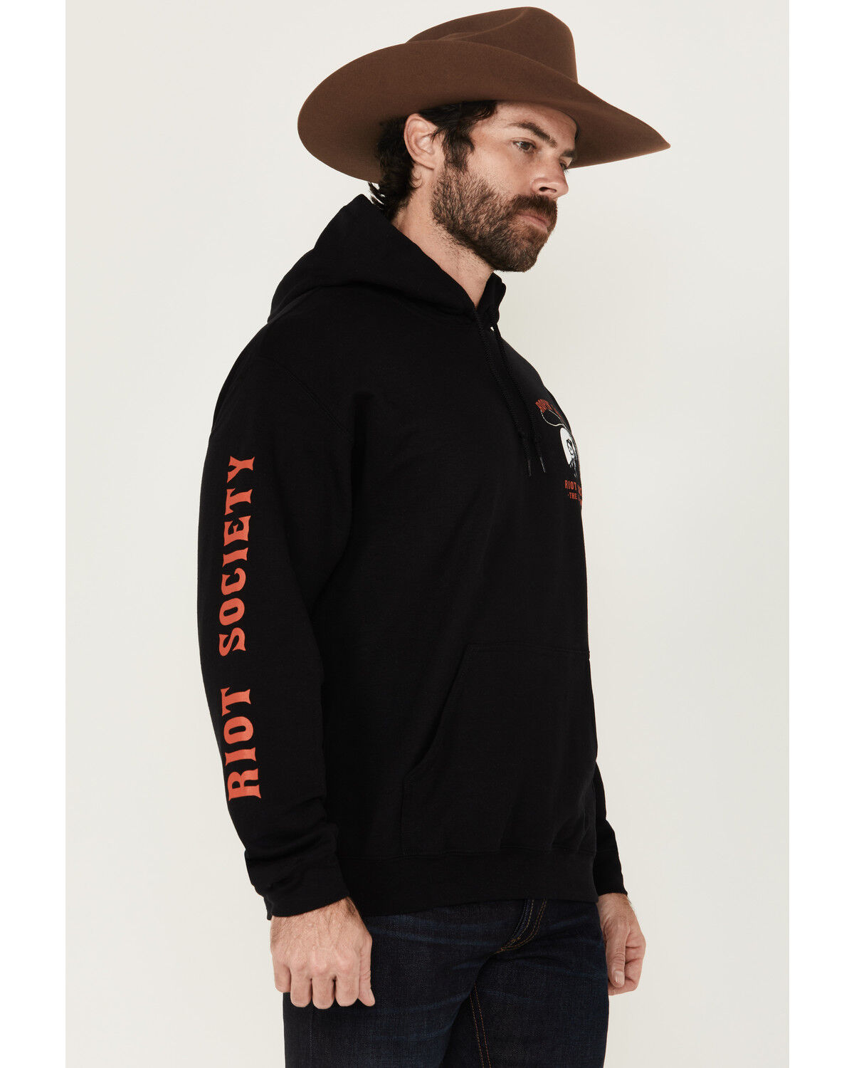 Riot Society Men's Boot Barn Exclusive Ropin' Souls Reaper Graphic Hooded Sweatshirt
