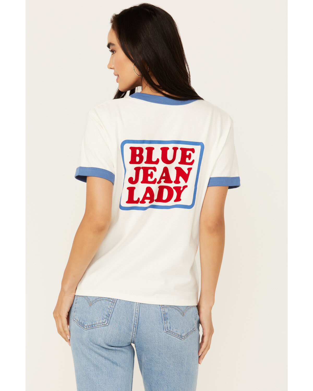 Wrangler Women's Blue Jean Lady Ringer Tee