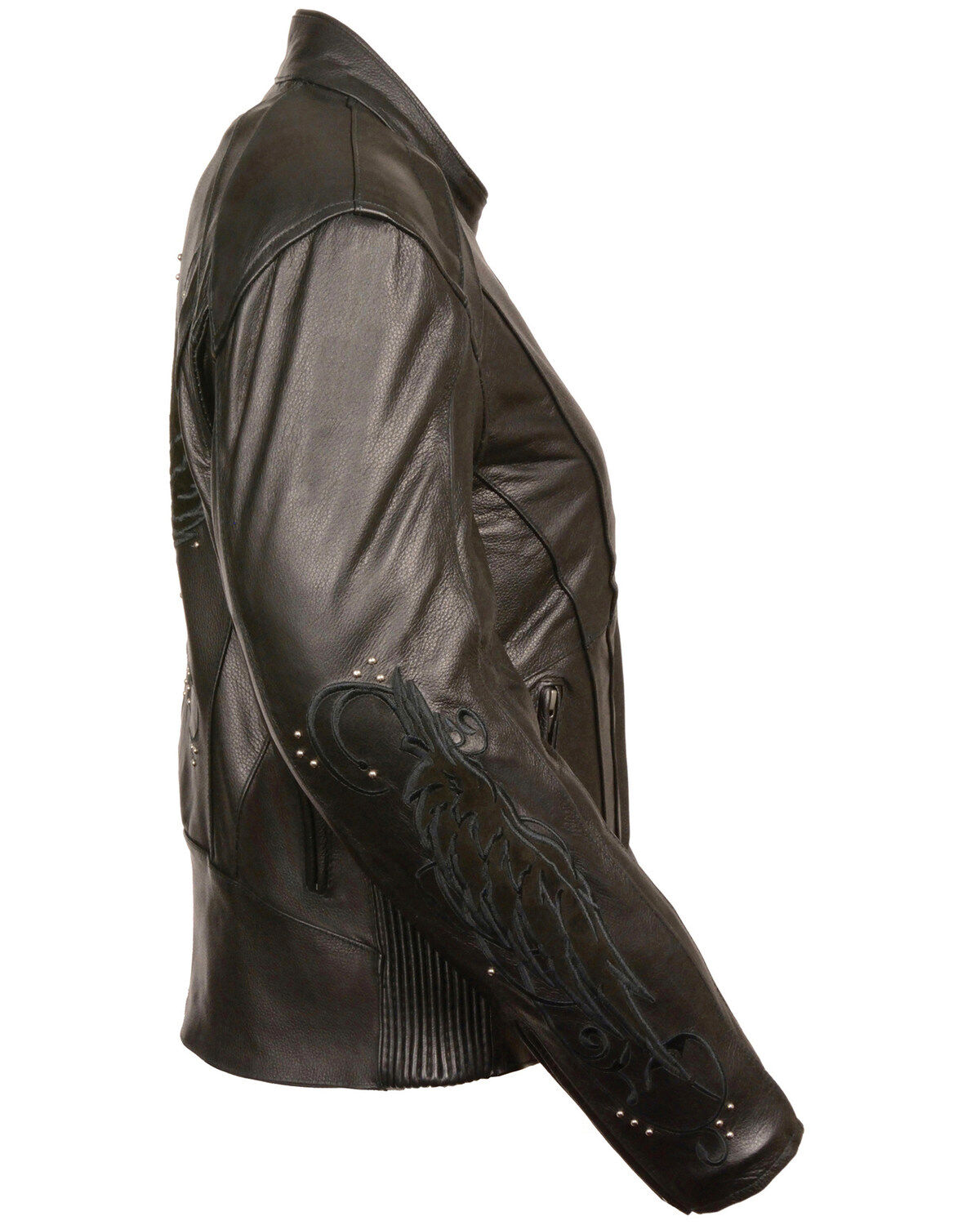Milwaukee Leather Women's Stud & Wing Leather Jacket