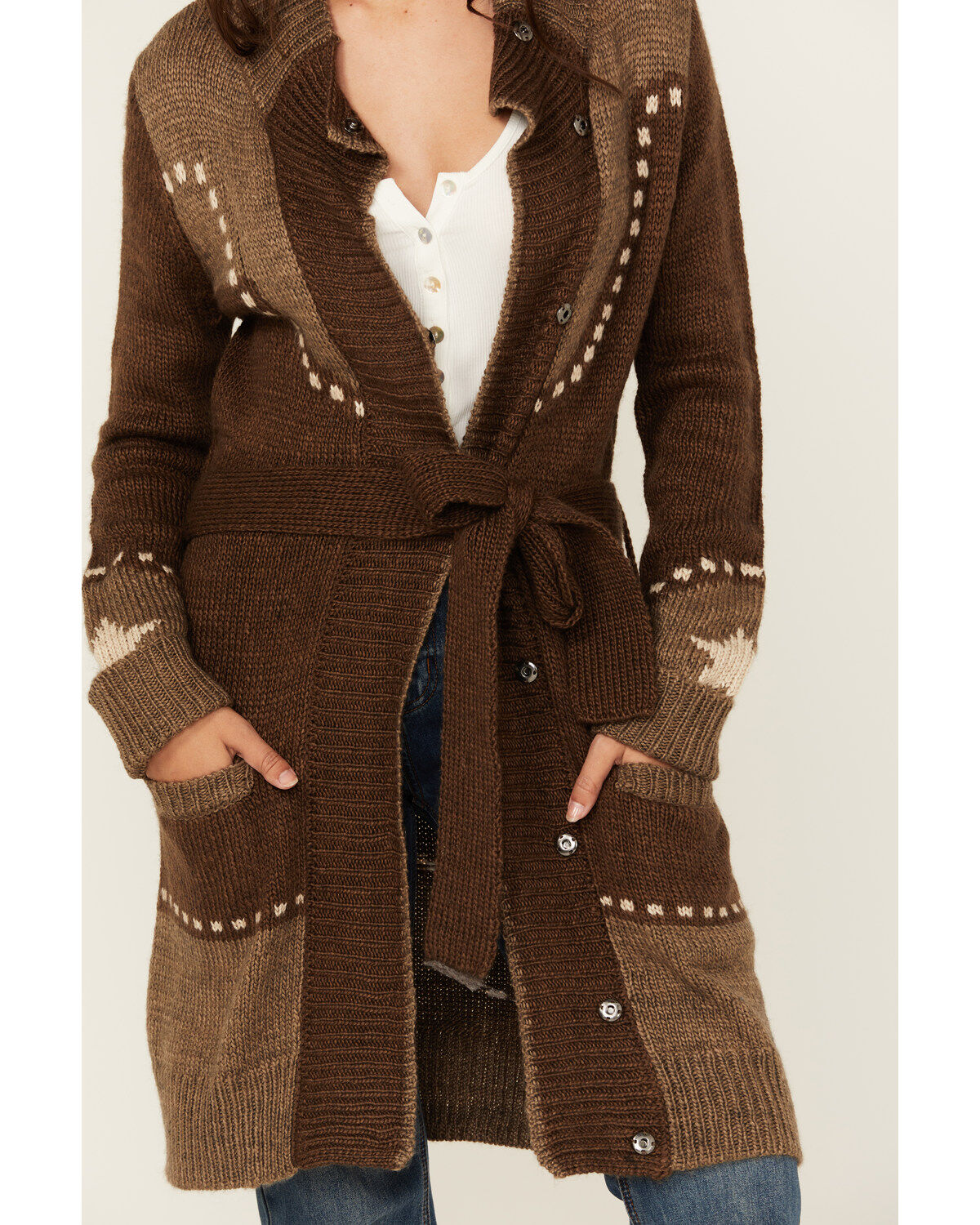 Stetson Women's Retro Long Sleeve Snap Cardigan