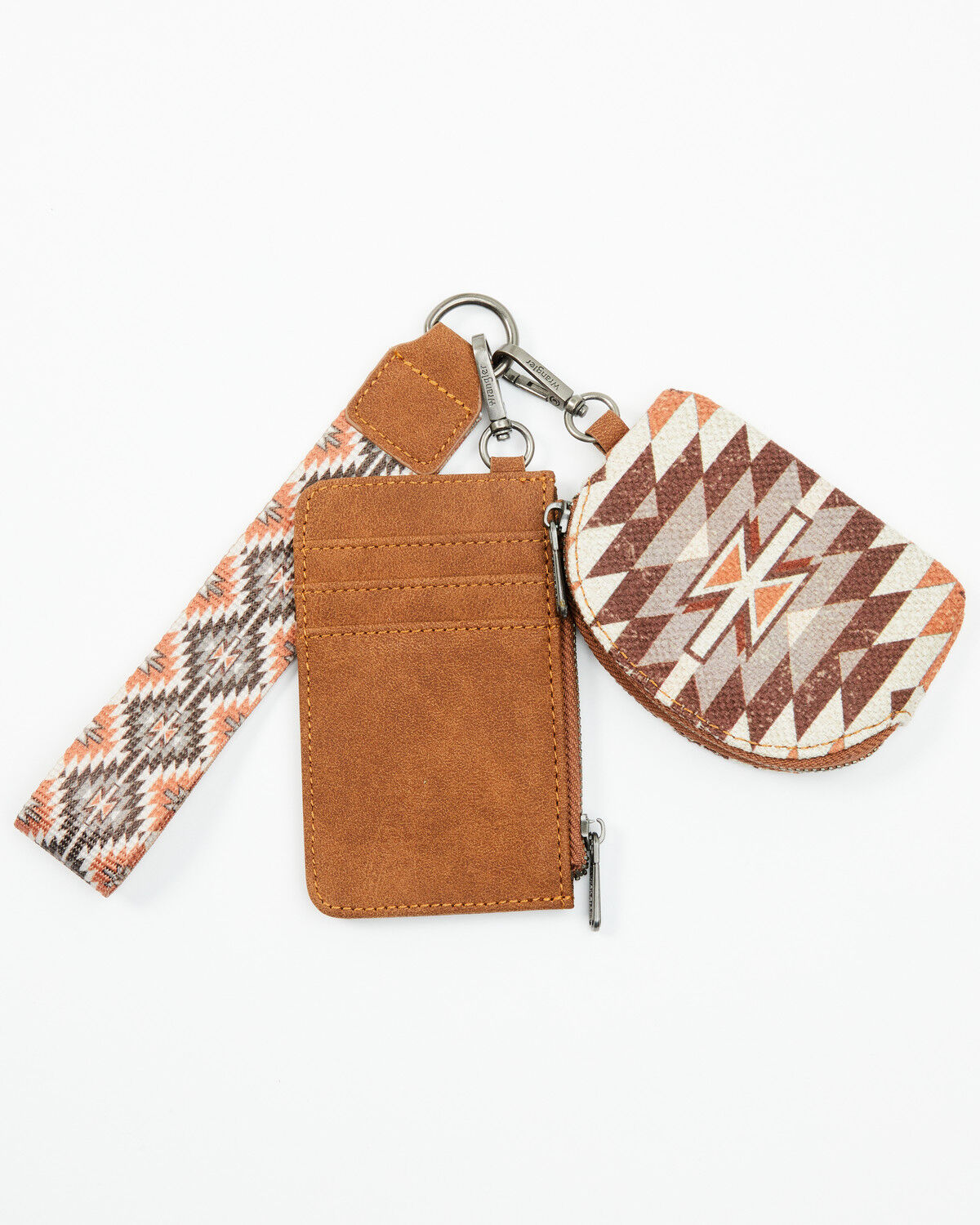 Wrangler Southwestern Print Keychain Coin Wallet