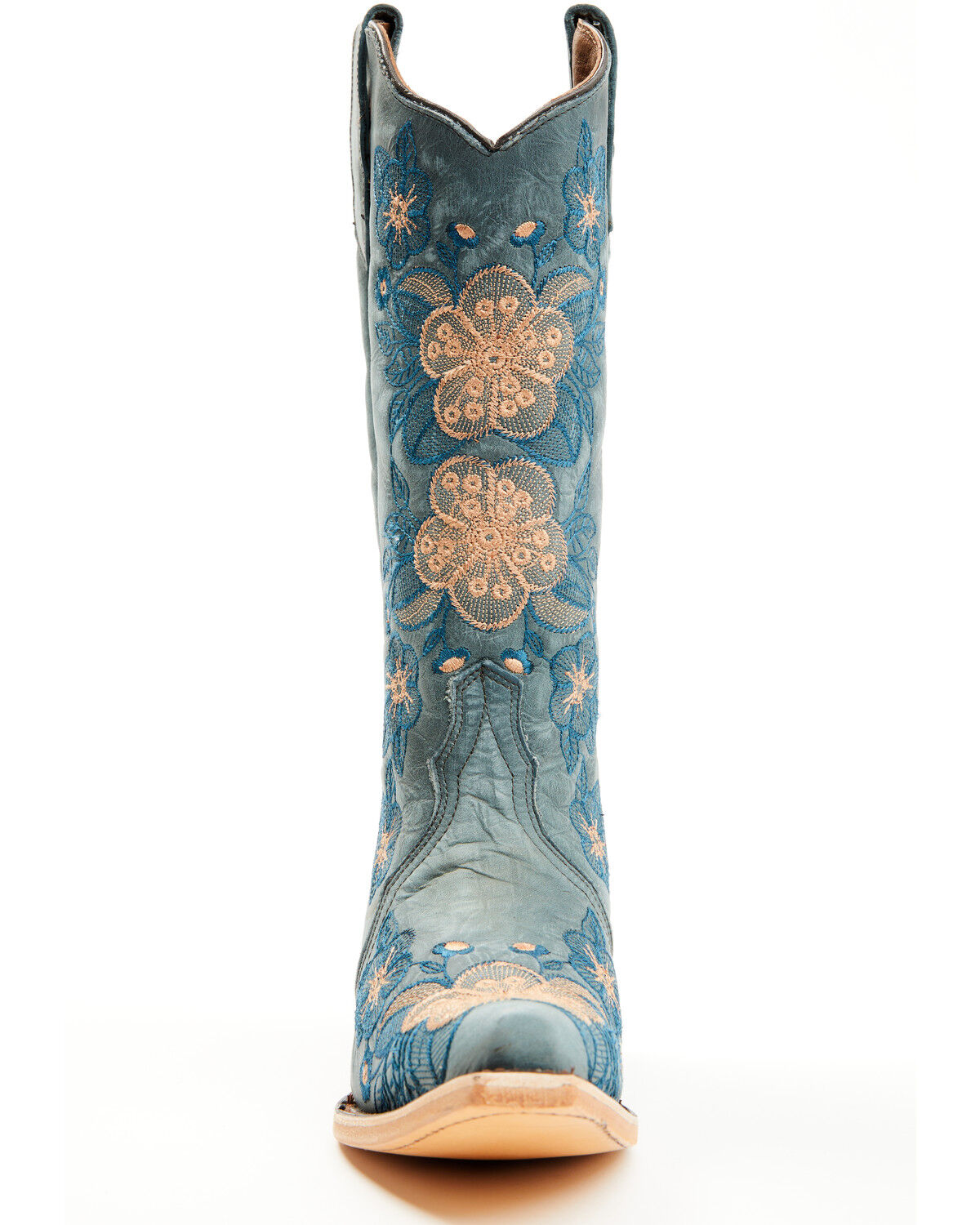Circle G Women's Floral Embroidered Western Boots - Snip Toe