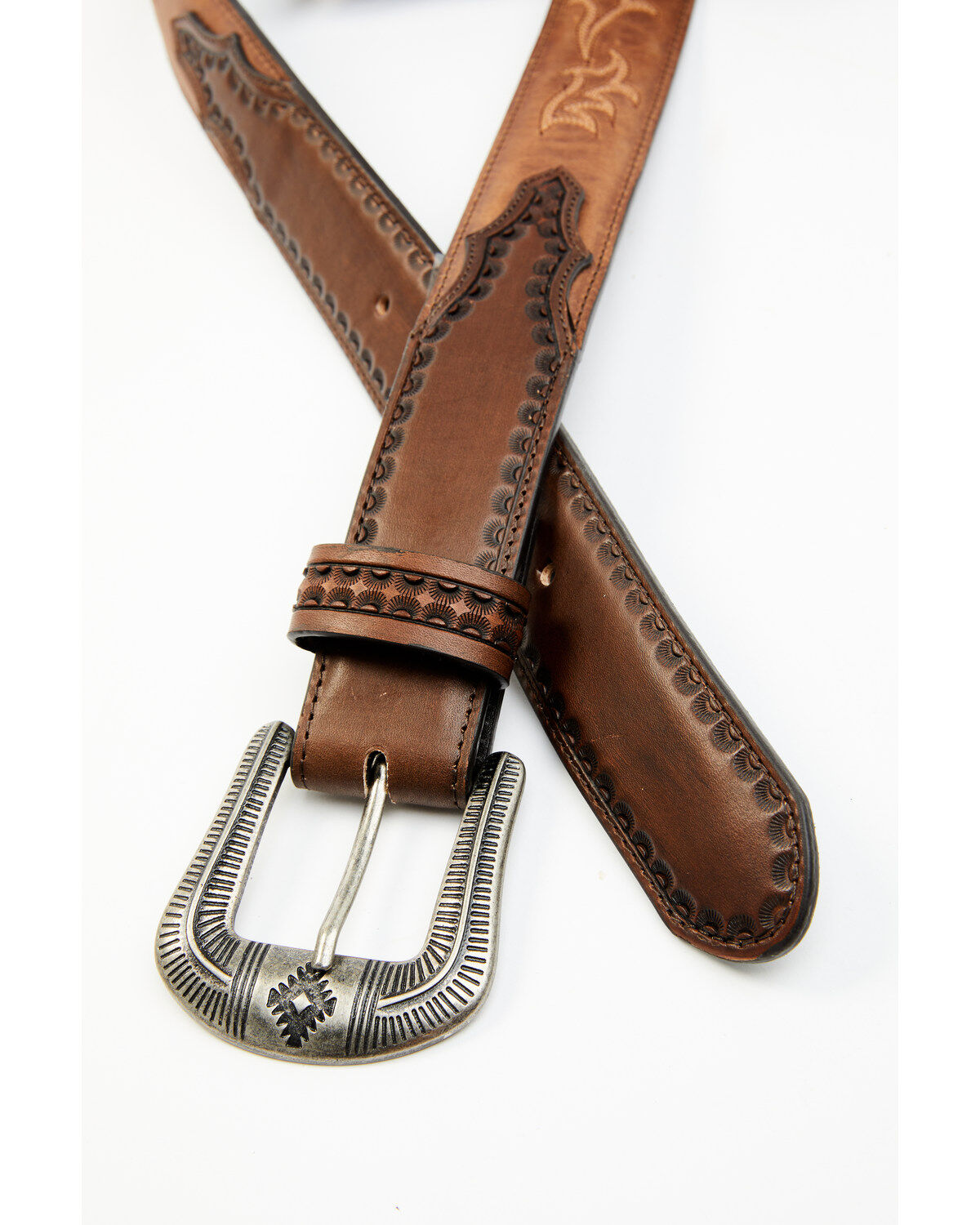 Moonshine Spirit Men's Crazy Horse Vintage Western Belt