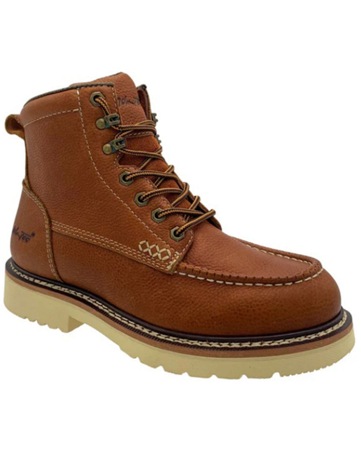 AdTec Men's 6" Apex Slip-Resistant Moc Work Boots - Soft Toe