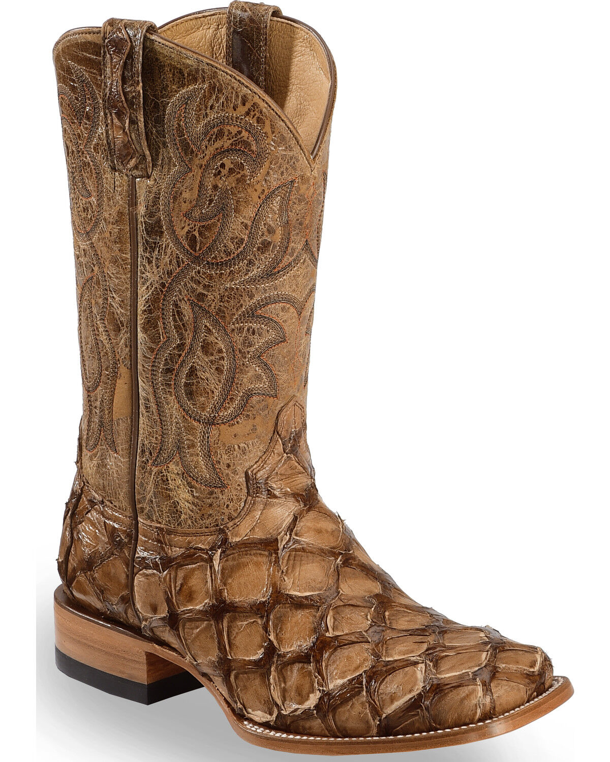 Cody James Men's Pirarucu Exotic Boots - Broad Square Toe