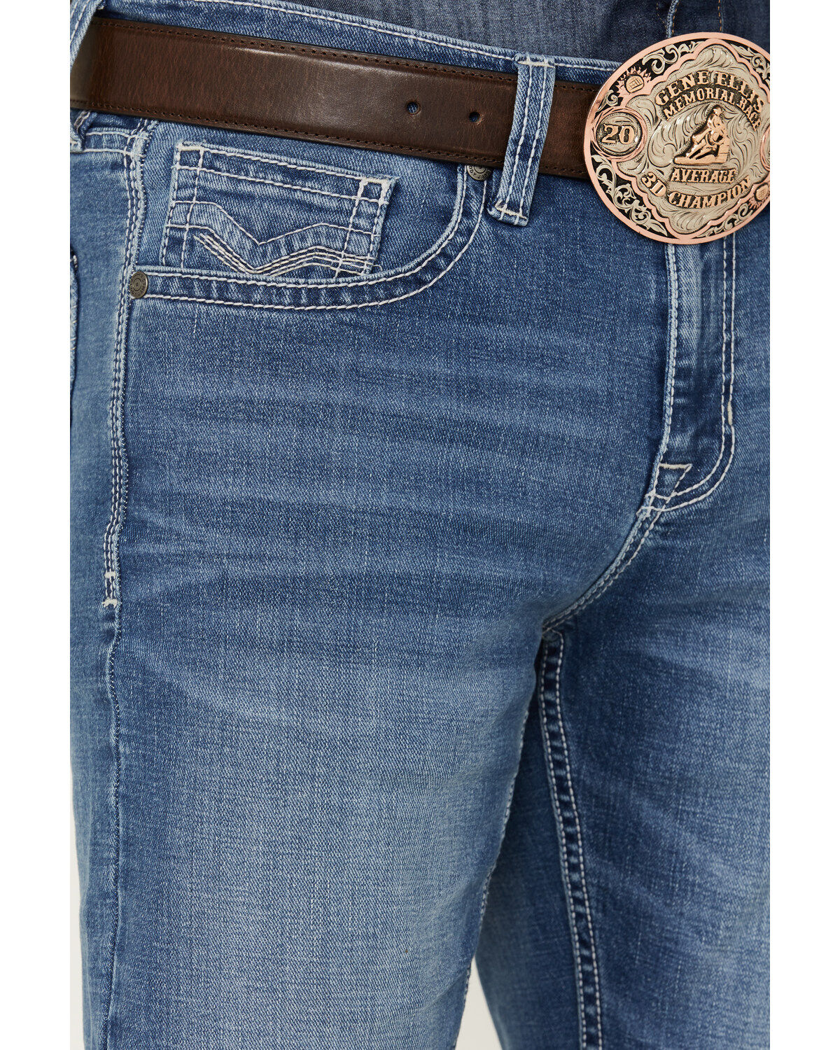 Cody James Men's Silverton Light Wash Stretch Relaxed Bootcut Jeans