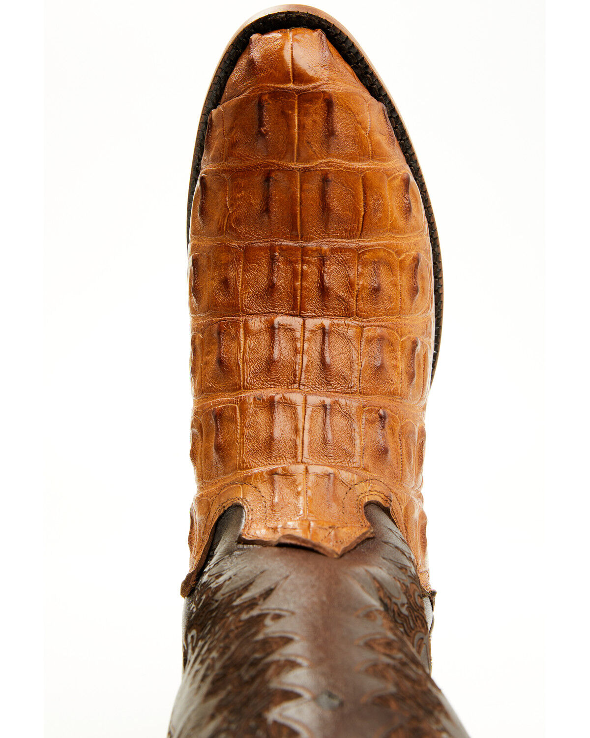 El Dorado Men's Exotic American Alligator Western Boots - Round Toe