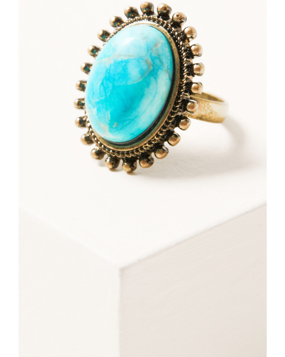 Shyanne Women's 5-piece Gold & Turquoise Ring Set
