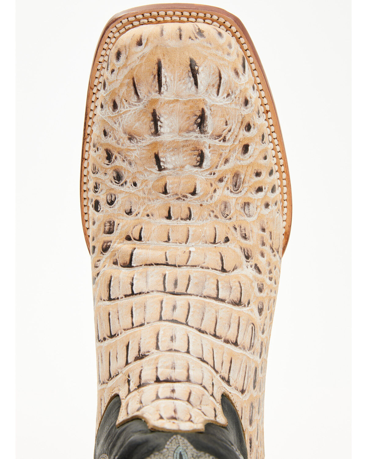 Tanner Mark Men's Caiman Print Western Boots - Broad Square Toe