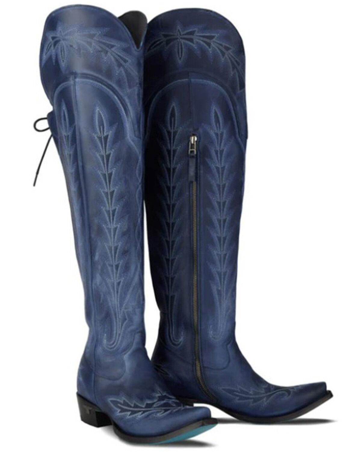 Lane Women's Lexington Over The Knee Corset Western Boots - Snip Toe