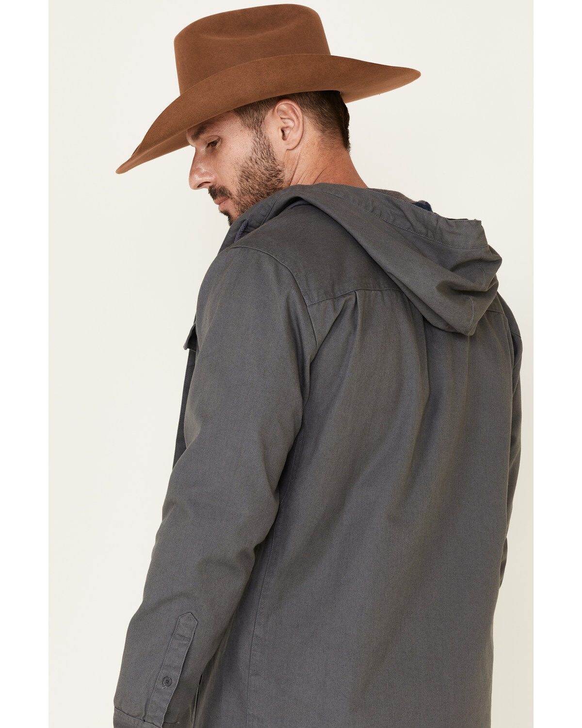 United By Blue Men's Flannel Lined Hooded Anchor Chore Coat